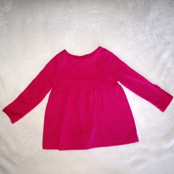 Bundle of 2 Girls Long Sleeve tops Pink & Black Size 2T Gymboree & Carters - Picture 5 of 8